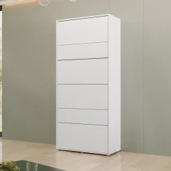 Garnero Arredamenti Letto a scomparsa verticale 90x200 cm singolo bianco Camelio Discount