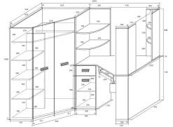 Garnero Arredamenti Letto a soppalco 204x120cm sinistra rovere bianco Dollie Gihome® Bianco - Rovere Hot