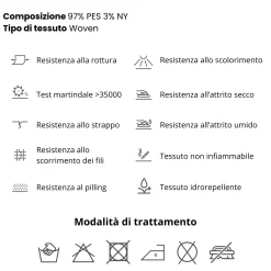 Garnero Arredamenti Letto contenitore una piazza e mezza 120x195cm imbottito tessuto tortora DreamSpace Tessuto Woven Tortora Best