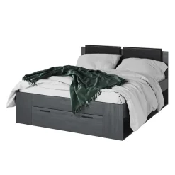 Garnero Arredamenti Letto matrimoniale con cassettone 160x200cm Cortina Gihome® Ossido Online