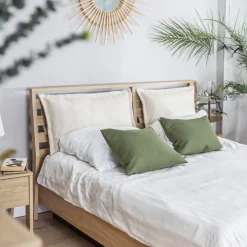 Garnero Arredamenti Letto matrimoniale contenitore 160x200cm rovere Noor New