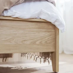 Garnero Arredamenti Letto matrimoniale contenitore 160x200cm rovere Noor New