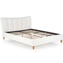 Garnero Arredamenti Letto matrimoniale in ecopelle 160x200cm Cabras Gihome® Bianco Discount