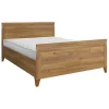 Garnero Arredamenti Letto matrimoniale 160x200cm rovere scuro Lucca Outlet