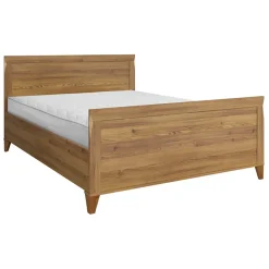 Garnero Arredamenti Letto matrimoniale 160x200cm rovere scuro Lucca Outlet