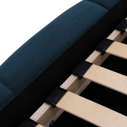 Garnero Arredamenti Letto oversize 180x200cm con rete contenitore imbottito blu Aluna Tessuto Kronos Blu Best