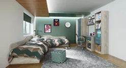 Garnero Arredamenti Letto singolo contenitore doppio 82x190cm moderno Stefano Rovere Sale