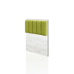 Garnero Arredamenti Letto singolo 90x200cm contenitore bianco rustico verde Zadar Bianco Frassinato - Verde Online