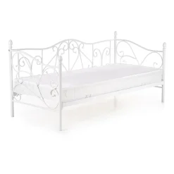 Garnero Arredamenti Letto singolo 90x200cm moderno con testiera bianco Azahara Bianco Opaco Sale