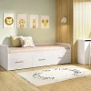 Garnero Arredamenti Letto singolo 90x190cm per bambini legno bianco 3 cassetti Alvaro Outlet