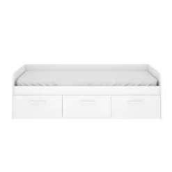 Garnero Arredamenti Letto singolo 90x190cm per bambini legno bianco 3 cassetti Alvaro Outlet