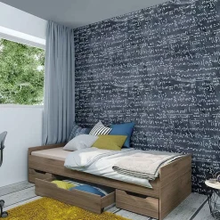 Garnero Arredamenti Letto 90x200cm singolo con cassetti estraibili noce Nicola Online