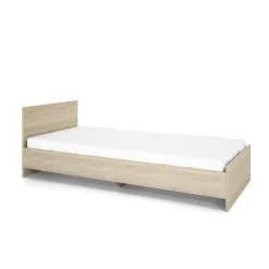 Garnero Arredamenti Letto 90x200cm singolo moderno sonoma Marco Gihome® Rovere Online