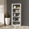 Garnero Arredamenti Libreria 89x218h cm componibile moderna bianco frassinato Kubic 14