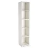 Garnero Arredamenti Libreria 40x200h cm con ripiani moderna bianco opaco Viki