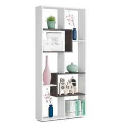 Garnero Arredamenti Libreria 80x180h cm multiposizione moderna bianco opaco ossido Texas Best