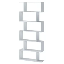Garnero Arredamenti Libreria 80x191h cm ufficio moderna Carry Bianco Opaco New