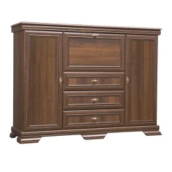 Garnero Arredamenti Madia 158x117h cm 2 ante 3 cassetti arte povera quercia Kelly Noce New