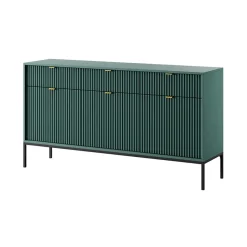 Garnero Arredamenti Madia 154x83h cm 3 ante 3 cassetti moderna Alisa Verde Sale