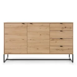 Garnero Arredamenti Madia 153x89h cm 2 ante con cassetti moderna soggiorno noce Erin Best