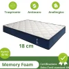 Garnero Arredamenti Materasso alla francese 140x200cm memory lato estivo e invernale H. 18cm Basic Dream 50 New