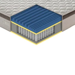 Garnero Arredamenti Materasso 120x190cm una piazza e mezza memory con molle Dolce Sonno Hot