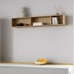 Garnero Arredamenti Mensola 145x24h cm rovere nero Alabaster New