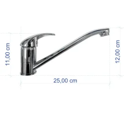 Garnero Arredamenti Miscelatore per lavello cucina acciaio Mixology Outlet