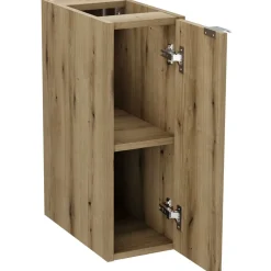 Garnero Arredamenti Mobile bagno sospeso cannettato 140cm 4 cassetti verde salvia rovere Greeny Best