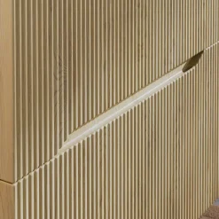 Garnero Arredamenti Mobile bagno sospeso cannettato 60cm con lavabo rovere Pretty Outlet