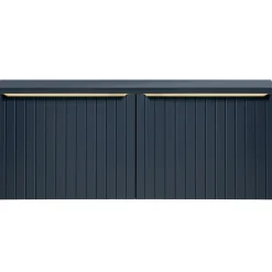 Garnero Arredamenti Mobile bagno sospeso 120cm 2 cassettoni e 2 cassetti attrezzati cannettato blu Deep Discount