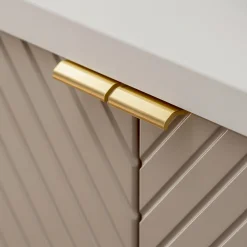 Garnero Arredamenti Mobile bagno sospeso 120cm 4 ante beige cashmere Neutry Hot