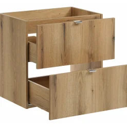 Garnero Arredamenti Mobile bagno sospeso 120cm 4 cassetti Rovery Rovere Sale