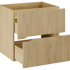 Garnero Arredamenti Mobile bagno sospeso 120cm cannettato rovere Pretty Hot