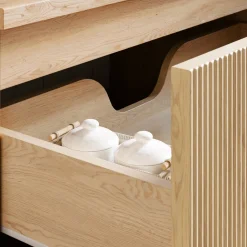 Garnero Arredamenti Mobile bagno sospeso 120cm cannettato rovere Pretty Hot