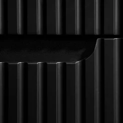 Garnero Arredamenti Mobile bagno sospeso 120cm cannettato 4 cassetti rovere Cleany Nero Clearance