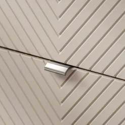 Garnero Arredamenti Mobile bagno sospeso 80cm con lavabo 2 cassetti beige cashmere Neutry Best