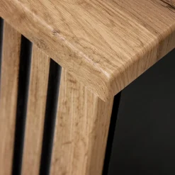 Garnero Arredamenti Mobile bagno sospeso 100cm cm con lavabo, specchio, colonna e cubotti quercia antracite Limpid New