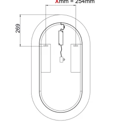 Garnero Arredamenti Mobile bagno sospeso 100cm cm con lavabo, specchio, colonna e cubotti quercia antracite Limpid New