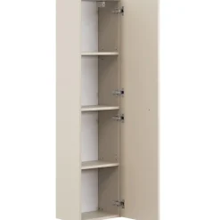 Garnero Arredamenti Mobile bagno sospeso fresato 120cm con colonna beige Sand Outlet