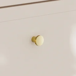 Garnero Arredamenti Mobile bagno sospeso fresato 120cm con colonna beige Sand Outlet