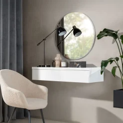 Garnero Arredamenti Mobile ingresso sospeso 100x20h cm con cassetto bianco Magnolia Sale