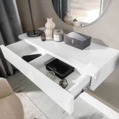 Garnero Arredamenti Mobile ingresso sospeso 100x20h cm con cassetto bianco Magnolia Sale