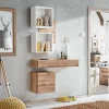 Garnero Arredamenti Mobile ingresso sospeso 100x165h cm rovere opaco bianco Dante 3 Gihome® Online