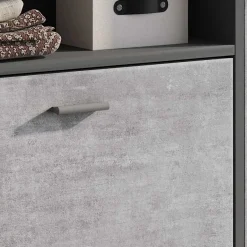 Garnero Arredamenti Mobile ingresso 92x94h cm con scarpiera grafite cemento Mars Hot