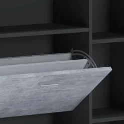 Garnero Arredamenti Mobile ingresso 92x94h cm con scarpiera grafite cemento Mars Hot