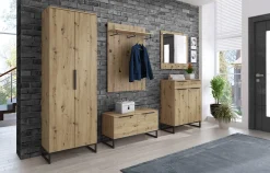 Garnero Arredamenti Mobile ingresso 98x200h cm design moderno rovere Rustic Online