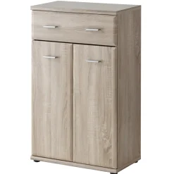 Garnero Arredamenti Mobile ingresso 120x200h cm moderno sonoma San Francisco Gihome® Rovere Outlet