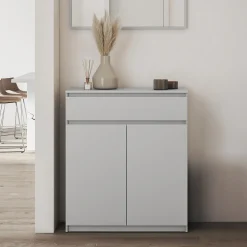 Garnero Arredamenti Mobile multiuso ingresso 92x107h cm con cassetto Accent Grigio Sale