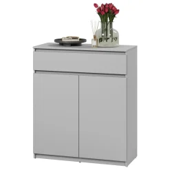 Garnero Arredamenti Mobile multiuso ingresso 92x107h cm con cassetto Accent Grigio Sale